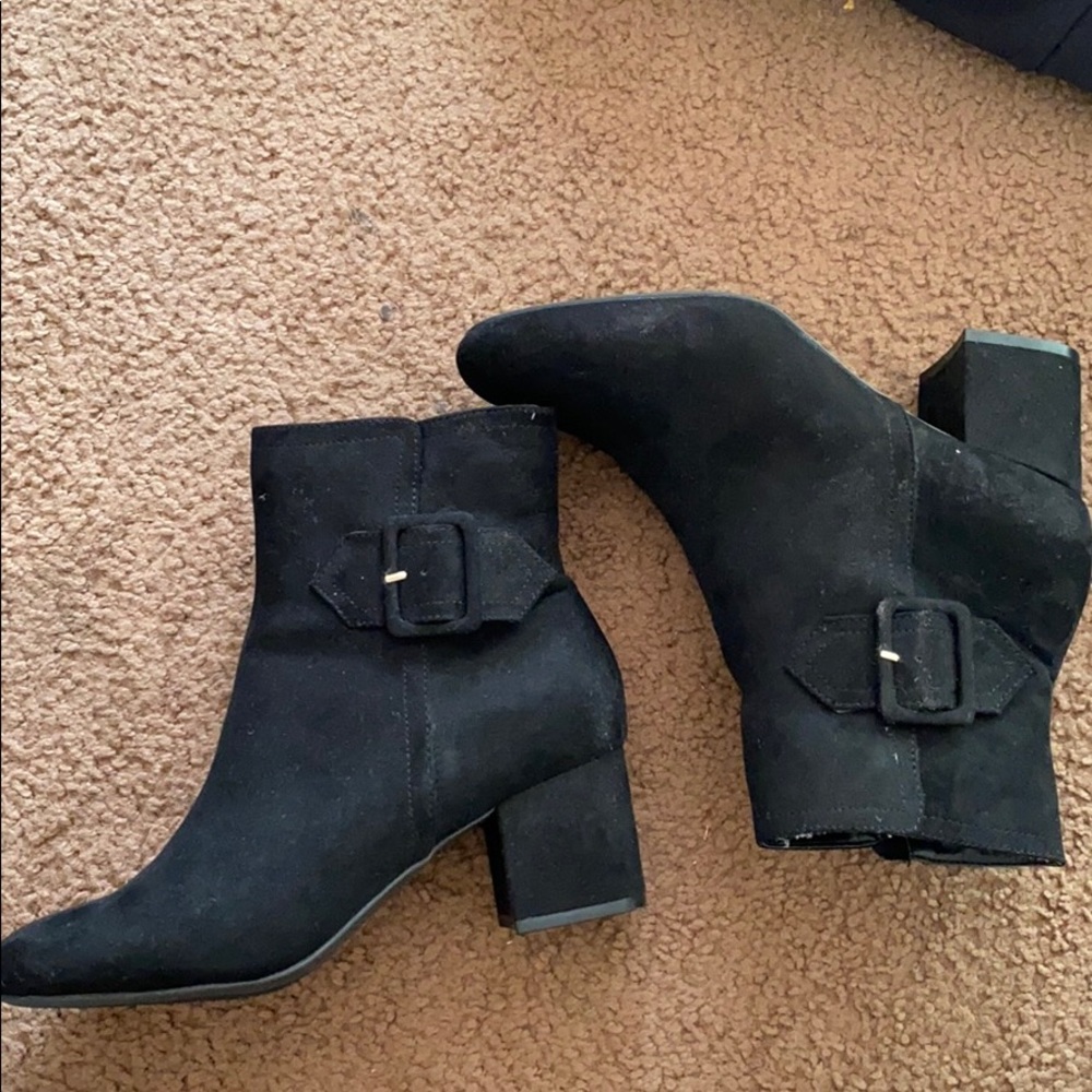 Black ankle boots